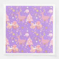 Pink and Purple and Gold Christmas Design