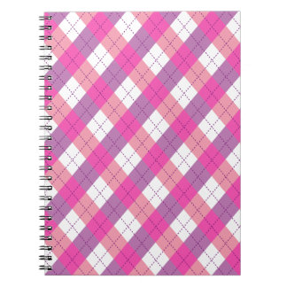 Pink And Purple Argyle Notebook