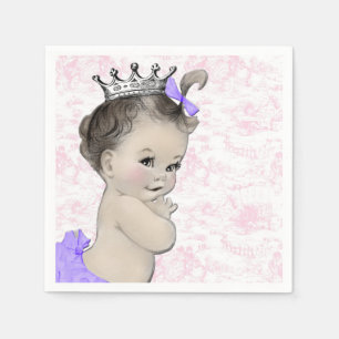 Pink and Purple Baby Shower Napkin