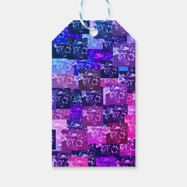 Pink and Purple Brokenmade Gift Tags (Front)
