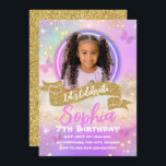 Pink and Purple Butterfly Kids Birthday Invitation<br><div class="desc">Pink and Purple Butterfly Kids Birthday Party Invitation is the perfect way to make your child's birthday or any occasion unforgettable! You can customise this invitation with your own text, font colour, font size, and even add your own photo or image, all in one place on Zazzle. You can easily...</div>