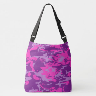 Pink and Purple Camo Crossbody Bag
