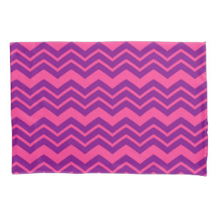 Pink and Purple Chevron Pattern Design Pillowcase