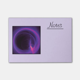 Pink and Purple Circular Abstract Design Post-it Notes