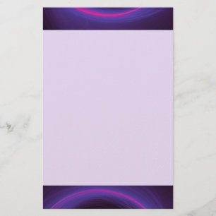 Pink and Purple Circular Abstract Design Stationery
