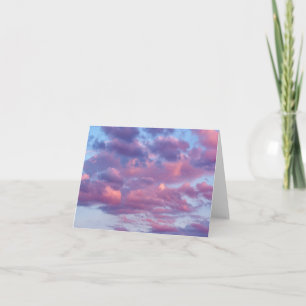 Pink and Purple Clouds Card