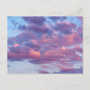 Pink and Purple Clouds Postcard