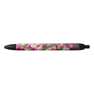 Pink and Purple Delight Black Ink Pen