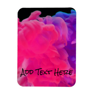 Pink and Purple Digital Smoke Magnet