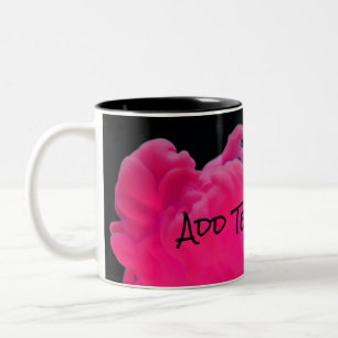 Pink and Purple Digital Smoke Two-Tone Coffee Mug