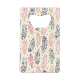 Pink And Purple Ethnic Feather Pattern
