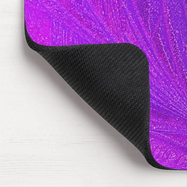 Pink and Purple Feather Paint Pattern   Mouse Pad (Corner)