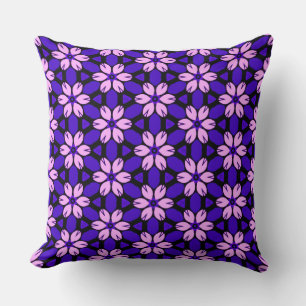Pink and Purple floral Cushion