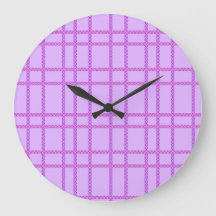 Pink and purple flower checkered pattern