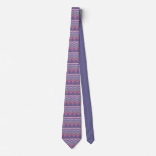 Pink and purple Geometric Abstract Spring Pattern Tie