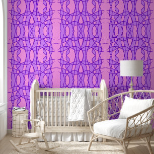 Pink and purple geometric pattern  wallpaper