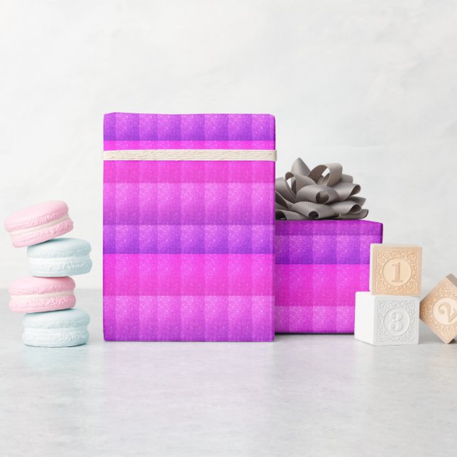 Pink and Purple glitter wrapping paper (Baby Shower)