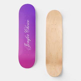 Pink And Purple Gradient Skateboard