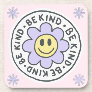 Pink and Purple Illustrative Motivation Coaster