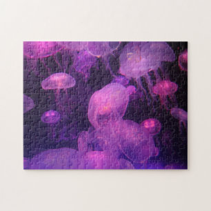 Pink and Purple Jellyfish Jigsaw Puzzle