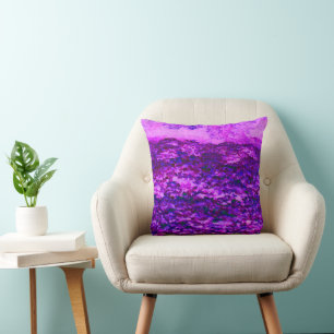 Pink and Purple Kudzu Vines Cushion