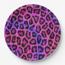 Pink and Purple Leopard Fur Spots Pattern