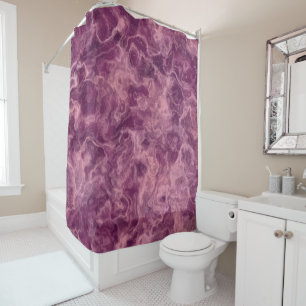 pink and Purple Marble abstract Shower Curtain