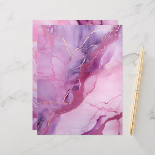 Pink and Purple Marble Scrapbook Paper Backgrounds