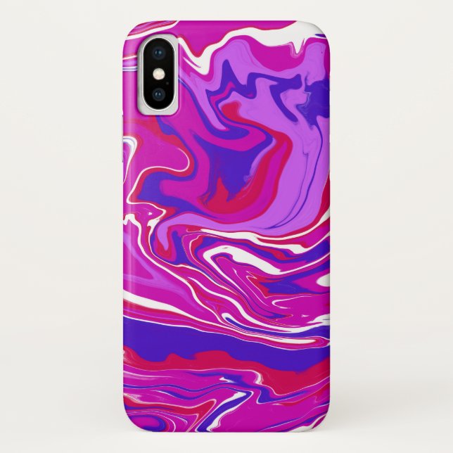 Pink and Purple Marble Swirls    Case-Mate iPhone Case (Back)