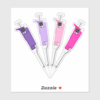 Pink and Purple Micropipettes