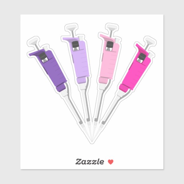 Pink and Purple Micropipettes (Sheet)