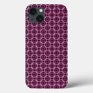 Pink and Purple Modern Circle Pattern iPhone 13 Case