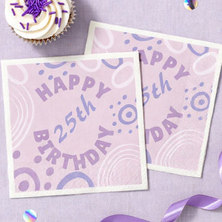 Pink And Purple Napkin With Age