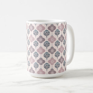 Pink and Purple Ornament Christmas coffee mug