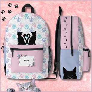 Pink and Purple Pastel Dreams Cat Backpack