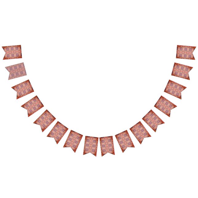Pink and purple pattern bunting  (All)
