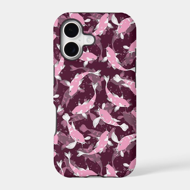 Pink and Purple Pattern - Koi Fish (Back)