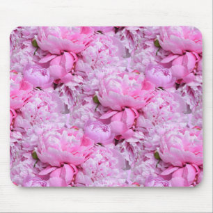 Pink and Purple Peonies    Mouse Pad