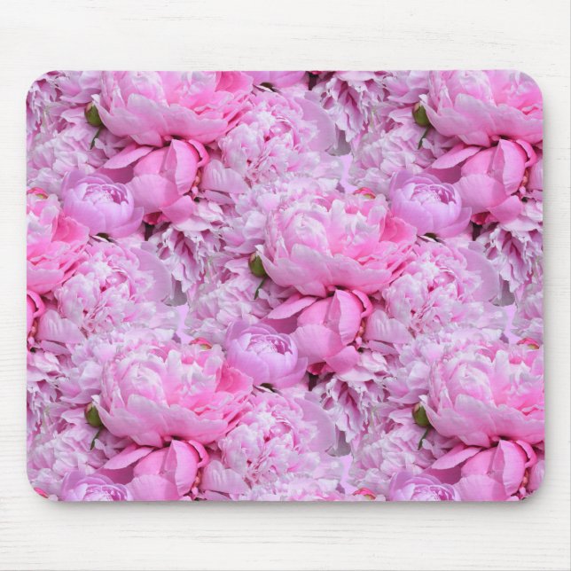 Pink and Purple Peonies    Mouse Pad (Front)