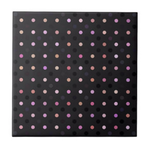 pink and purple polka dots on gray ceramic tile