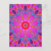 Pink and Purple Psychedelic Mandala