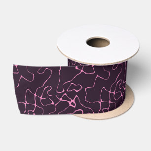pink and purple satin ribbon