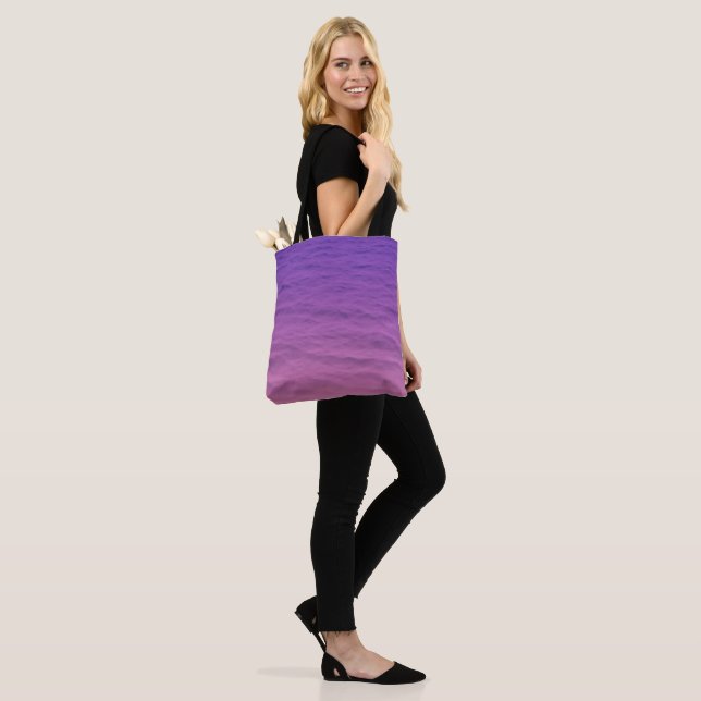 Pink And Purple Sea Tote Bag (On Model)