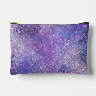 Pink And Purple Sequins Bling Accessory Pouch