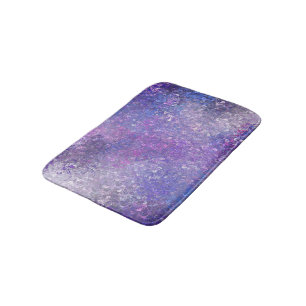 Pink And Purple Sequins Bling Bath Mat