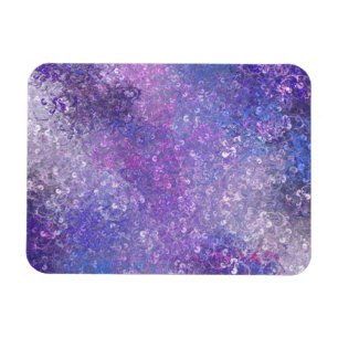 Pink And Purple Sequins Bling  Magnet