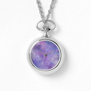 Pink And Purple Sequins Bling Watch