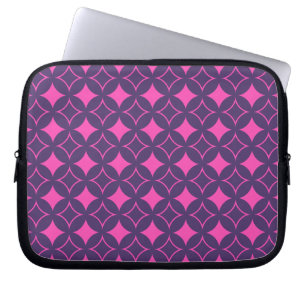 Pink and purple shippo laptop sleeve