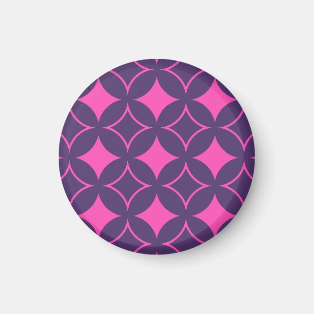 Pink and purple shippo magnet (Front)