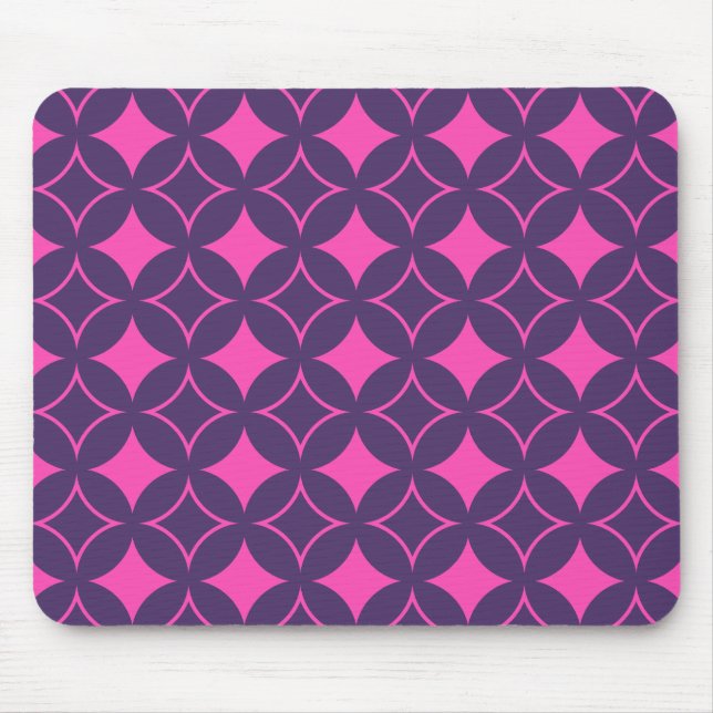 Pink and purple shippo mouse pad (Front)